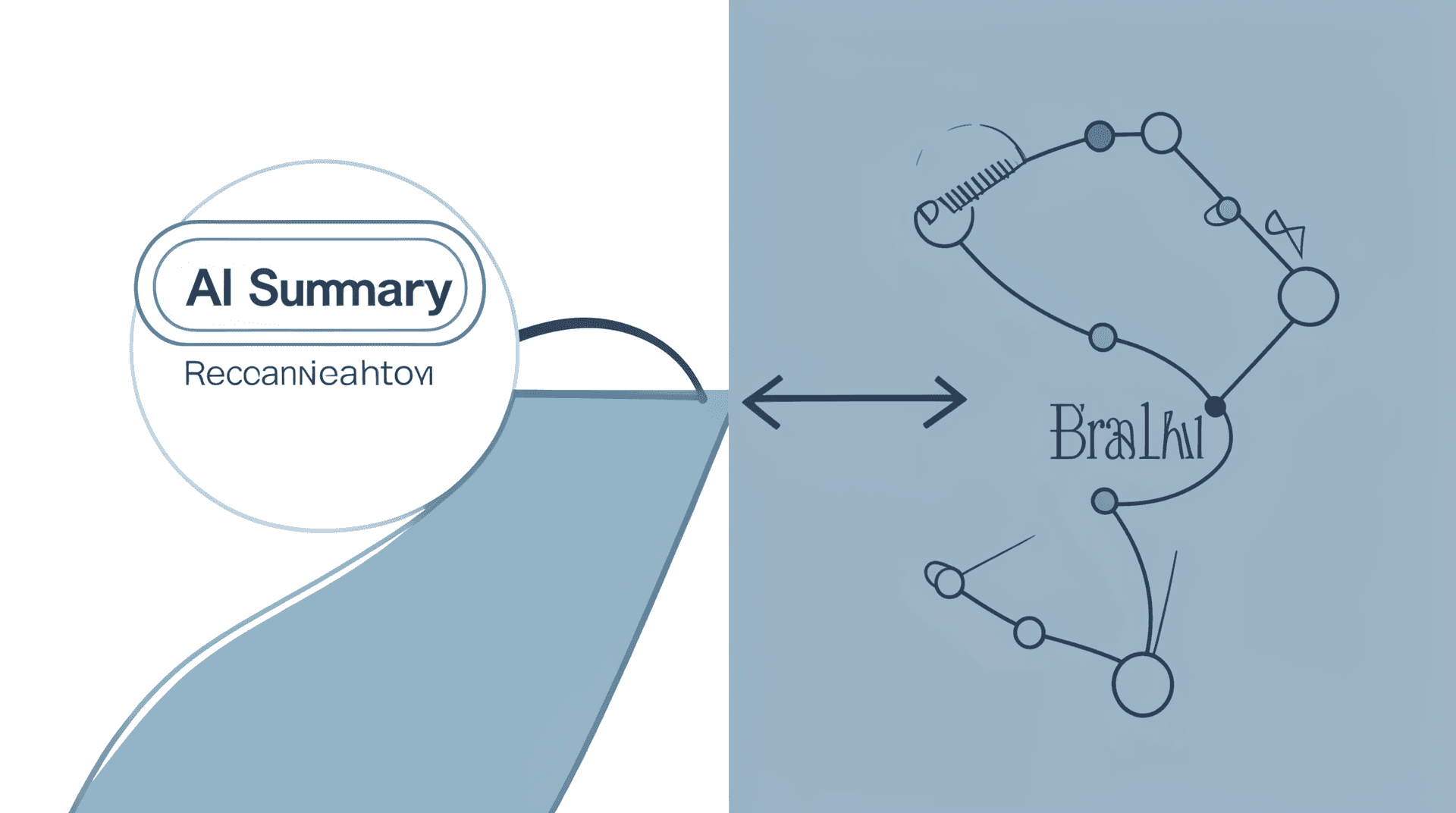 Diagram showing how AI search separates citations from recommendations using entity profiles built from website and third-party sources